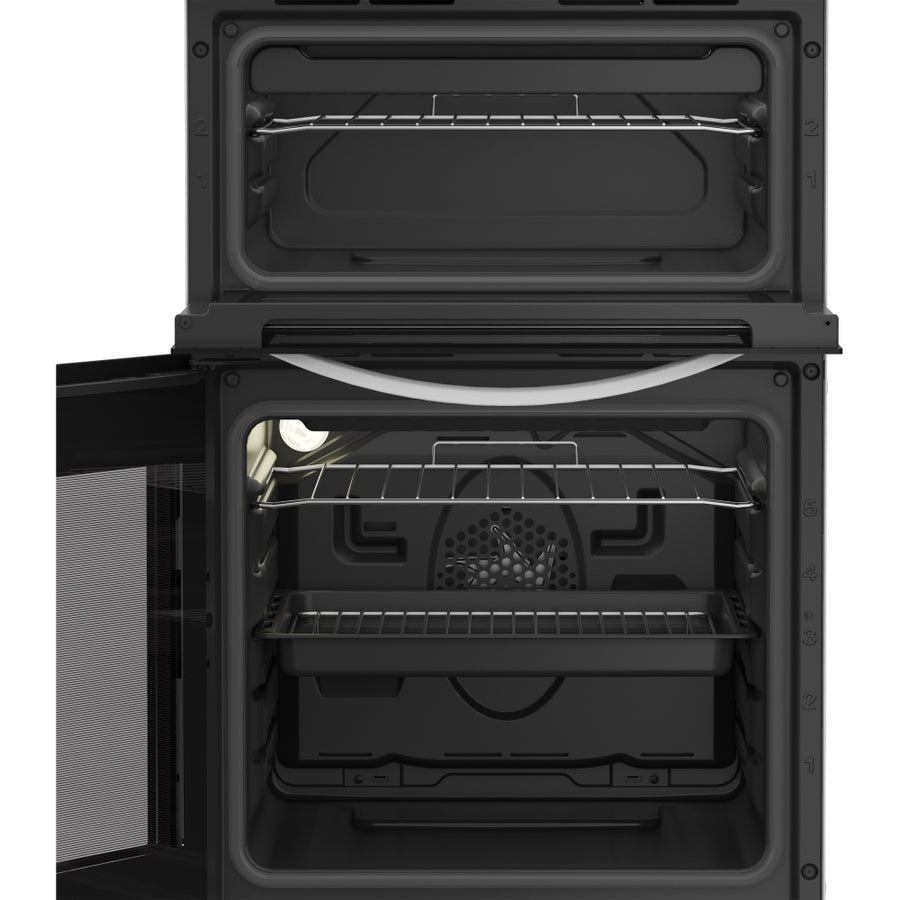 Indesit ITE5EMW 50cm solid plate electric cooker - white