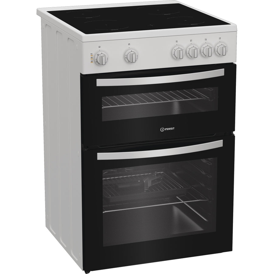 Indesit IDE6VMW 60cm Electric Ceramic Cooker - White