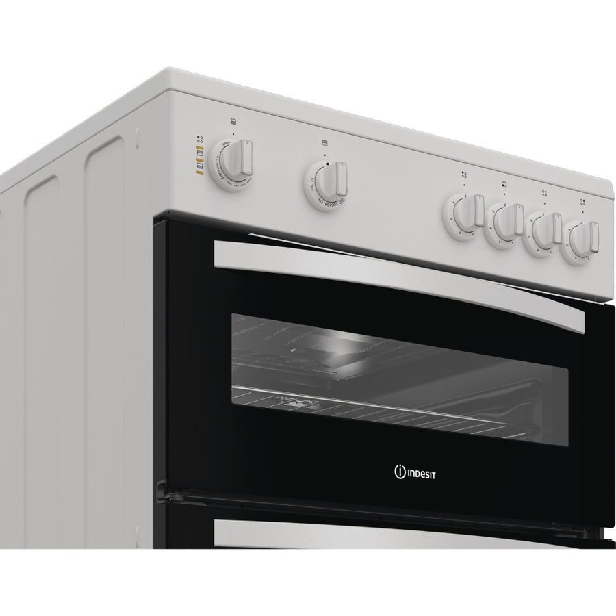 Indesit IDE6VMW 60cm Electric Ceramic Cooker - White