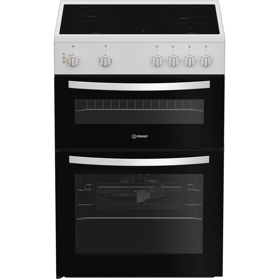 Indesit IDE6VMW 60cm Electric Ceramic Cooker - White