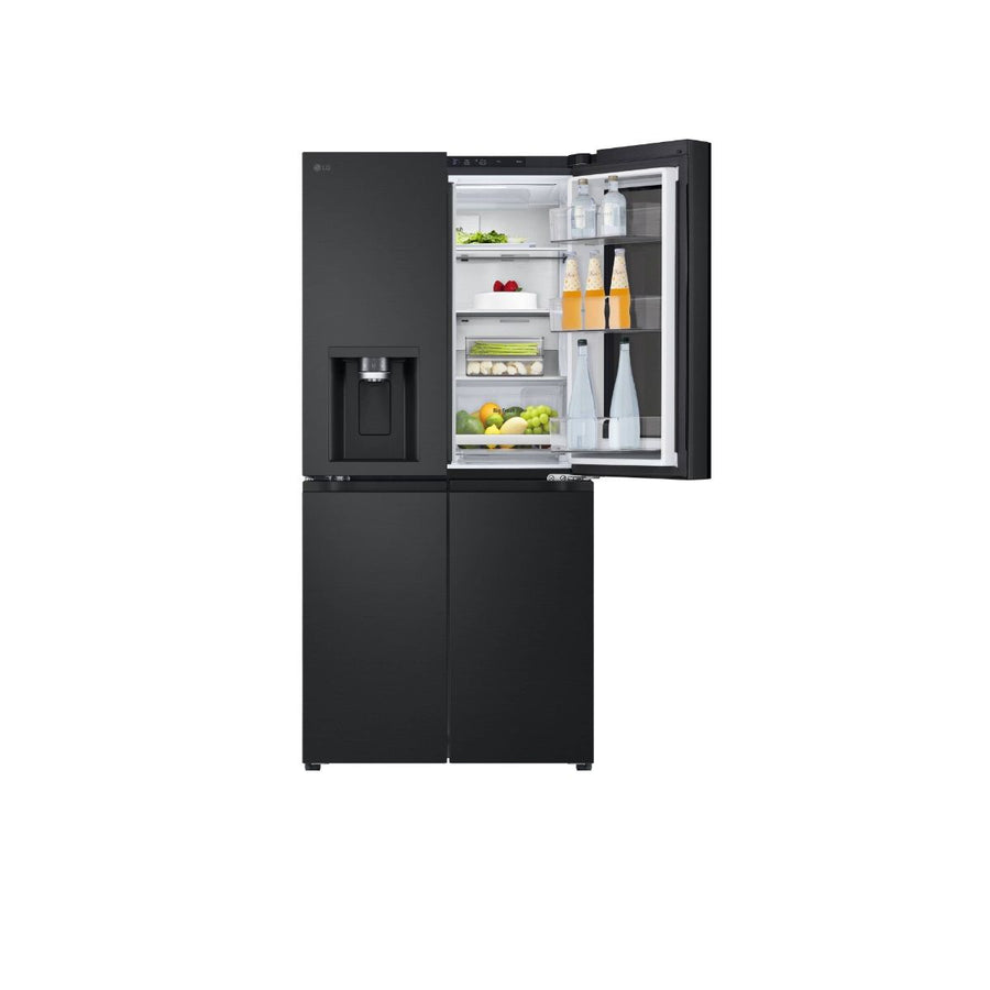 LG GMG860EPBE 84cm InstaView American Style Fridge Freezer - Black Steel [free 5-year parts & labour guarantee]