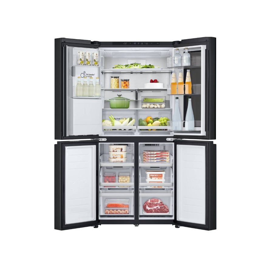 LG GMG860EPBE 84cm InstaView American Style Fridge Freezer - Black Steel [free 5-year parts & labour guarantee]