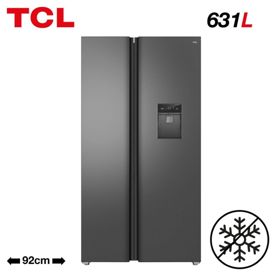 TCL RP631SSE0UK American Style Fridge Freezer with Water Dispenser