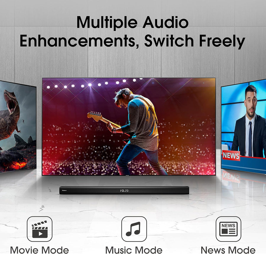 Hisense HS218 2.1 CH Sound Bar with Wireless Subwoofer