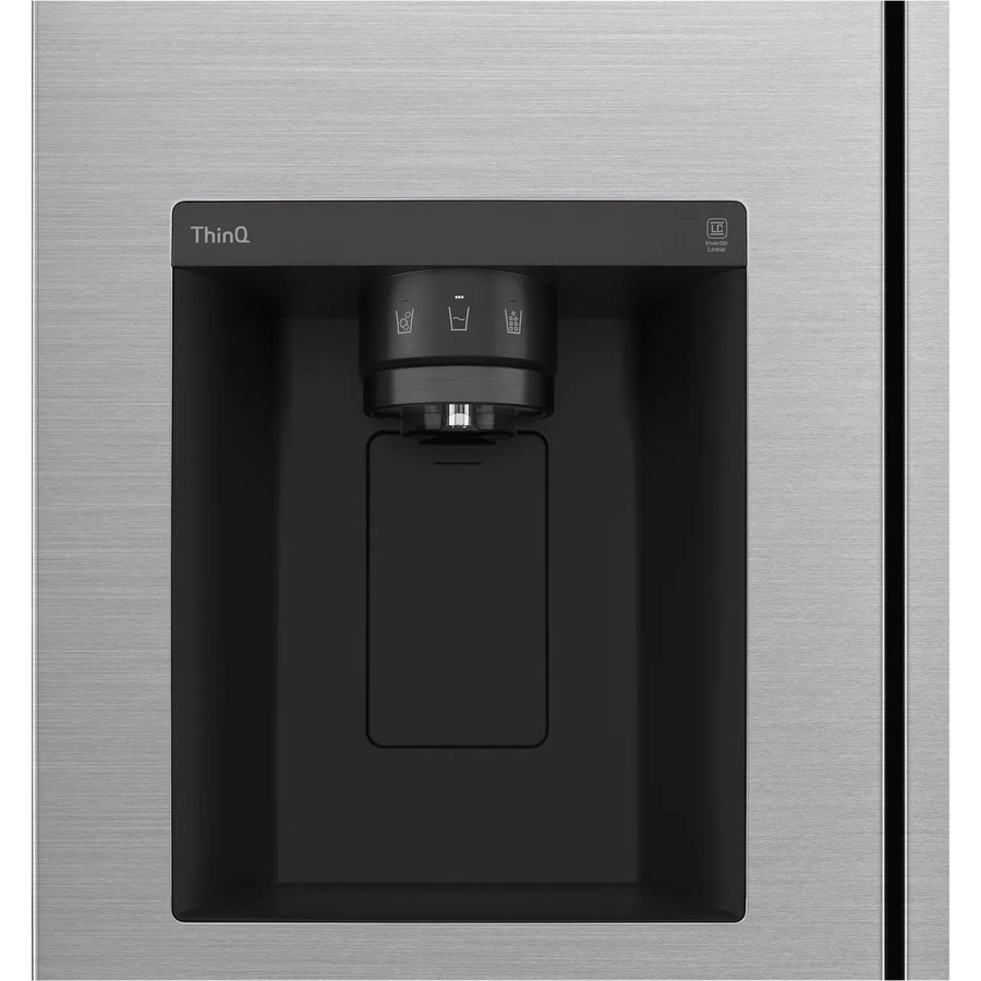 LG GSLA80PZLD Plumbed ice & water American style Fridge Freezer - Shiny Steel - New Energy Efficient Model