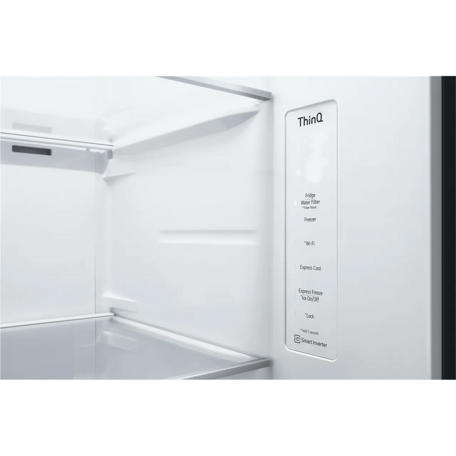 LG GSLA80PZLD Plumbed ice & water American style Fridge Freezer - Shiny Steel - New Energy Efficient Model