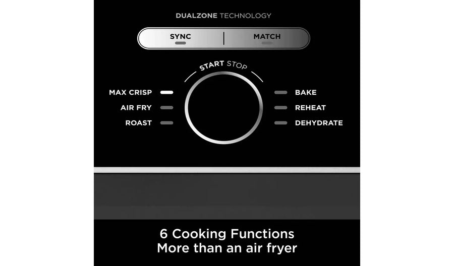 NINJA AF400UK Foodi Dual Zone 9.5 L Air Fryer