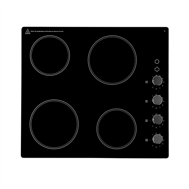 SIA CERH62BL 60cm ceramic hob with knobs