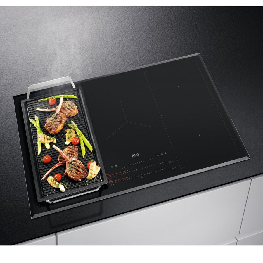 AEG IKE85751FB 80cm Double Bridge Induction Hob - 5 zones