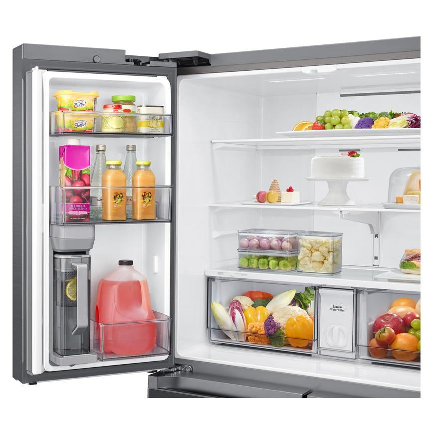 Samsung Autofill Pitcher RF59C701ES9 Four-Door Fridge Freezer With Internal Plumbed Ice & Water - Silver [£350 cashback offer]