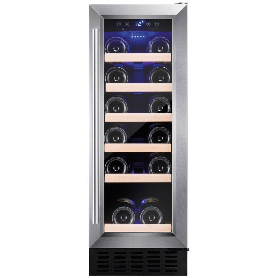 Amica AWC300SS 30cm Freestanding Wine Cooler - Stainless Steel