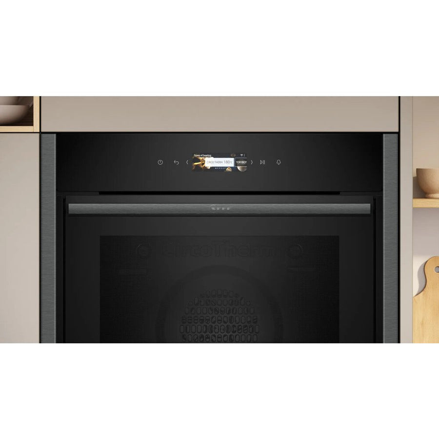 Neff N70 B54CR71G0B Hide&Slide® Built-in Oven - Graphite Grey