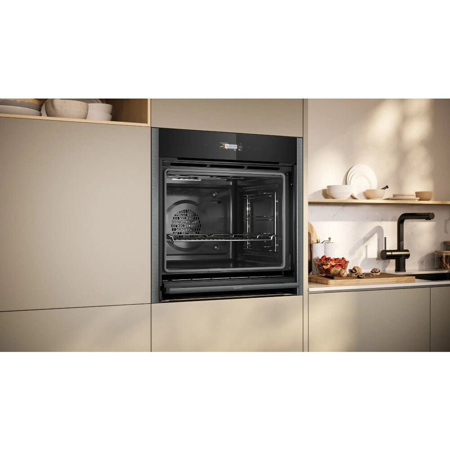 Neff N70 B54CR71G0B Hide&Slide® Built-in Oven - Graphite Grey [£100 CASHBACK]