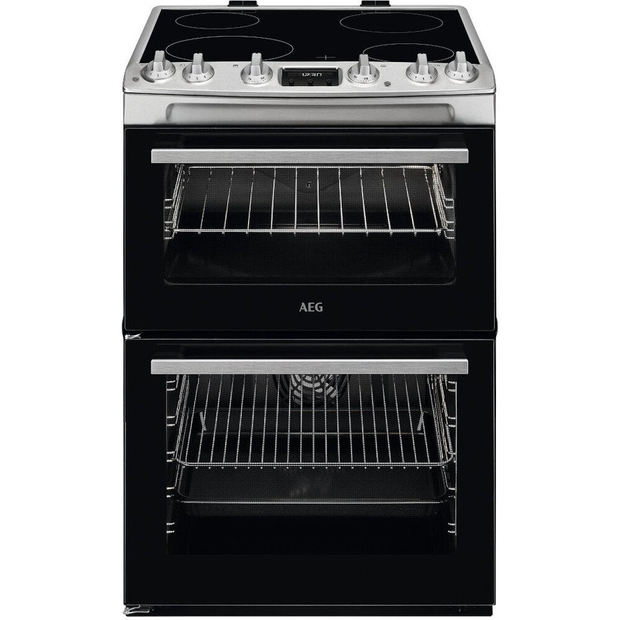 AEG CCX6540ACM 5000 Series SurroundCook 60cm Electric Cooker with Ceramic Hob - Stainless Steel
