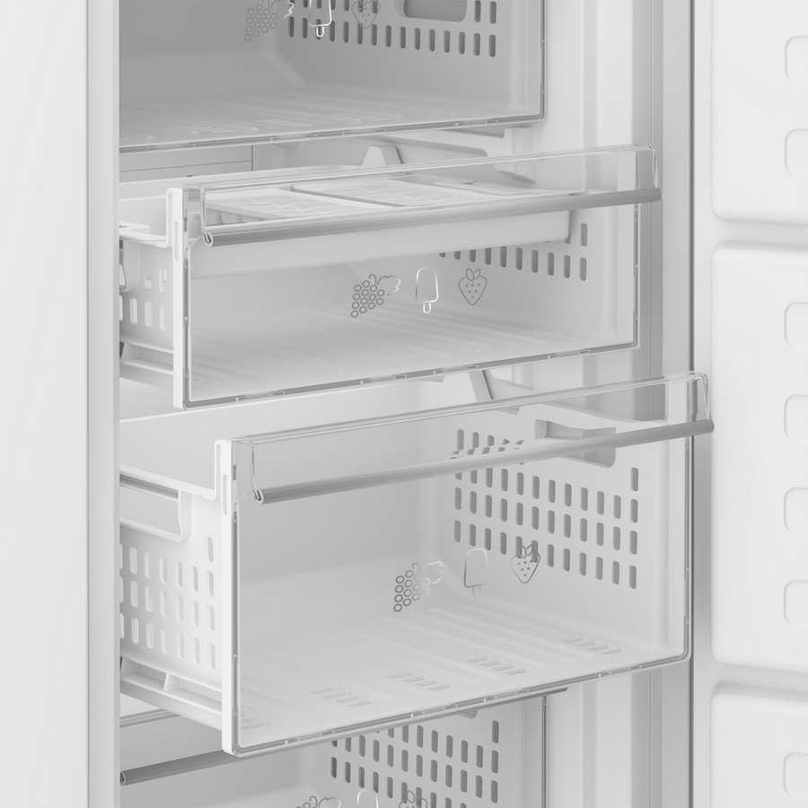 Blomberg FNT4454I Integrated Tall Frost Free Freezer With Food Protector [Sliding Door Installation]