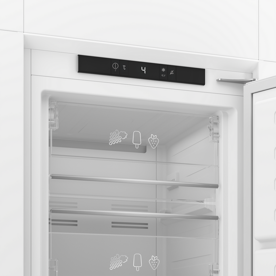Blomberg FNT4454I Integrated Tall Frost Free Freezer With Food Protector [Sliding Door Installation]