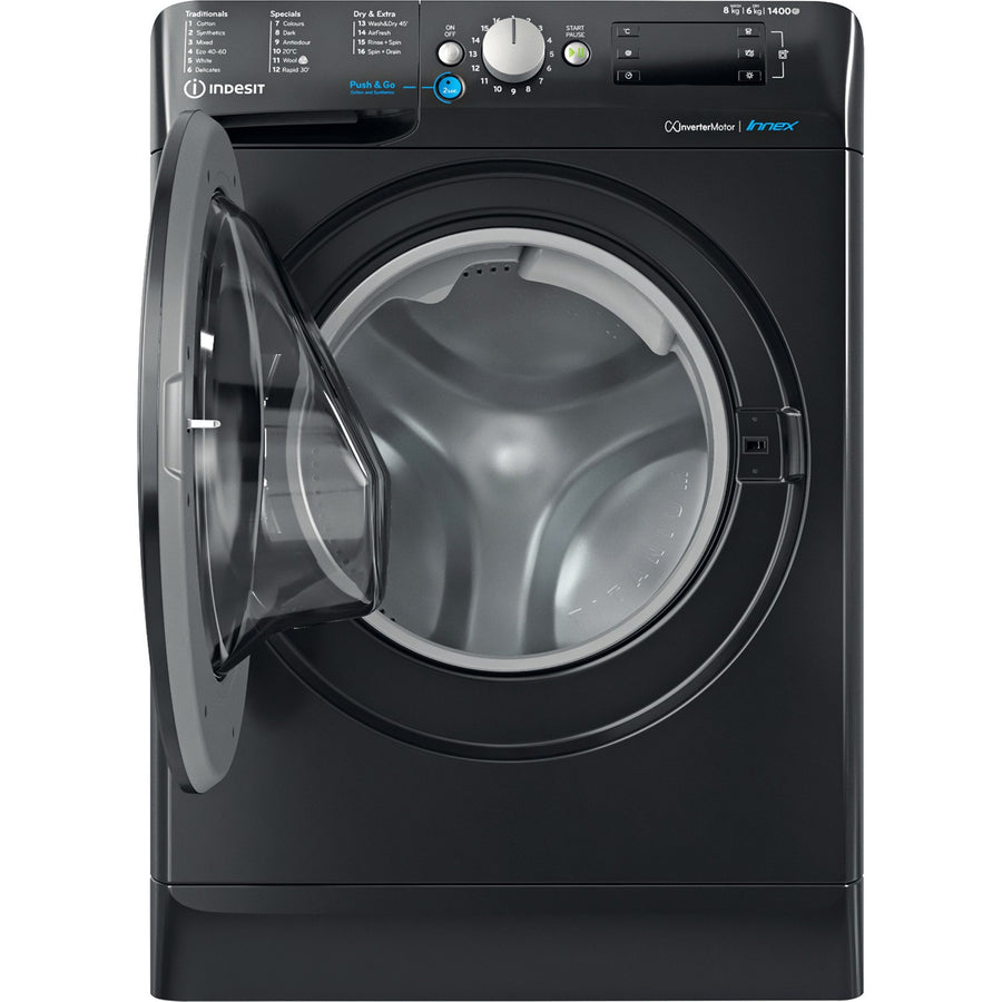Indesit BDE86436XBUKN 8kg/6kg 1400rpm Washer dryer - Black
