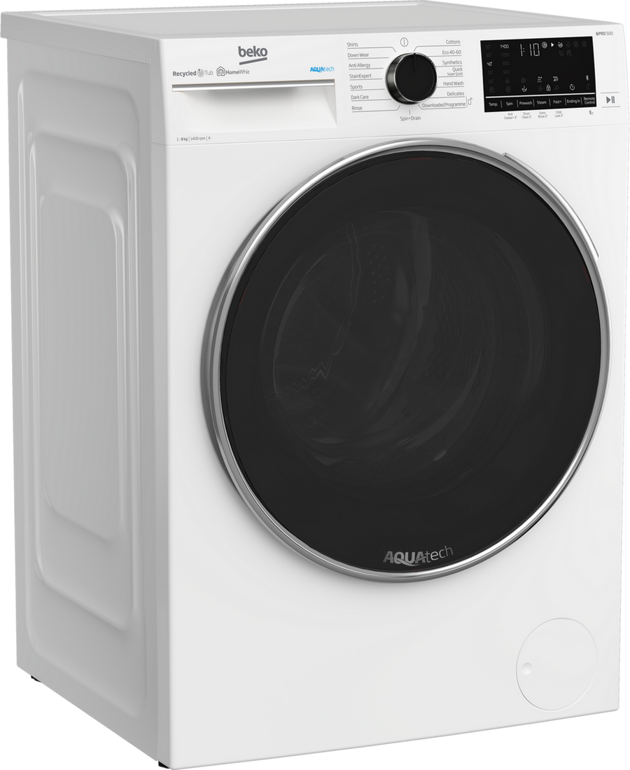 Beko B5W5841AW 8kg 1400 Spin AquaTech Washing Machine