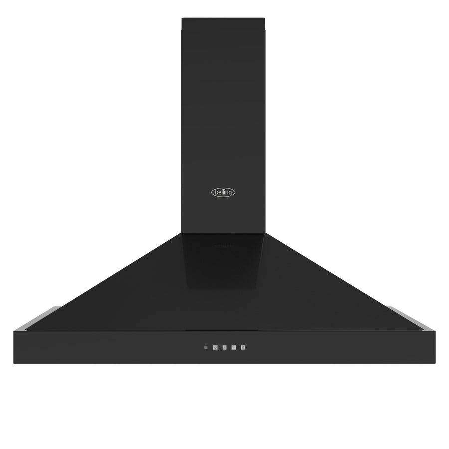 Belling FH110CHIMBL 110 Traditional Chimney Hood - Black