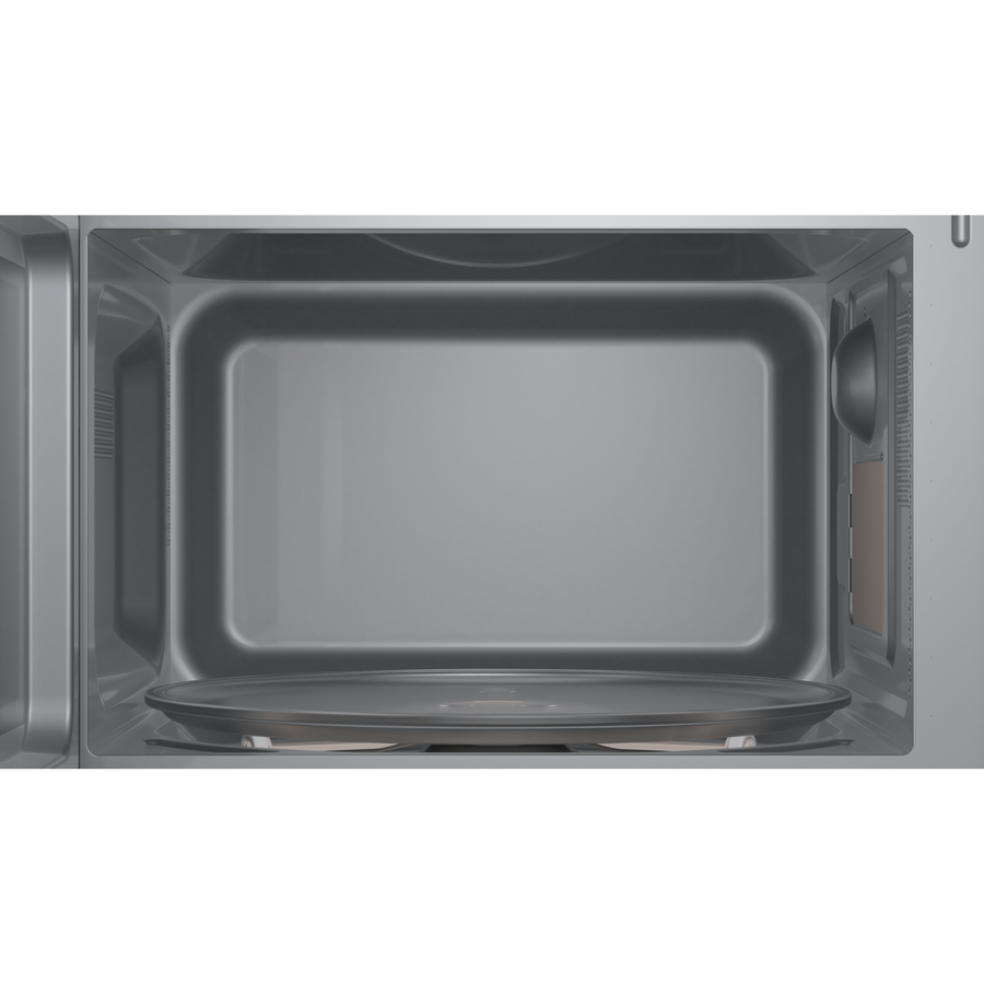 Bosch BFL523MS3B 50cm wide Series 2 800W 20L Built-In Microwave - Black With Steel Trim
