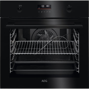 AEG 6000 BPK556260B SteamBake Pyrolytic Single Oven - Black