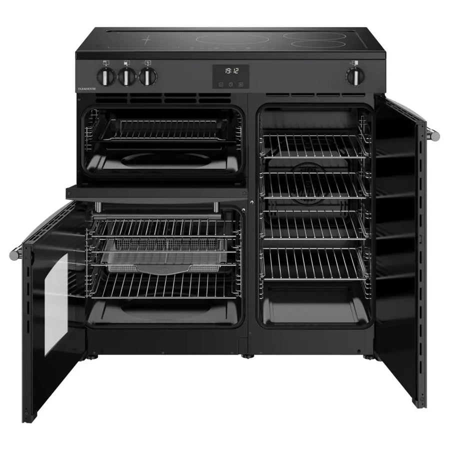 Belling FH90Ei ANT Farmhouse 90cm Induction Range Cooker - Anthracite