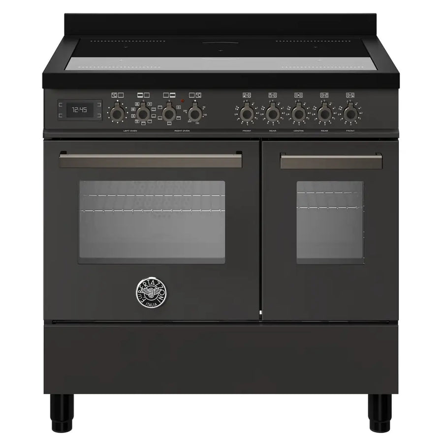 Bertazzoni PRO95I2ECAT Professional Twin Carbonio Induction Range