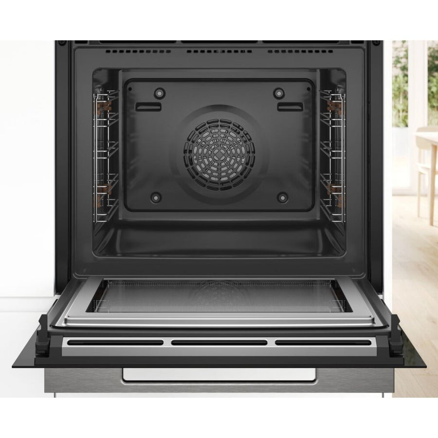 Bosch series 8 pyrolytic oven with microwave function HMG7764B1B 