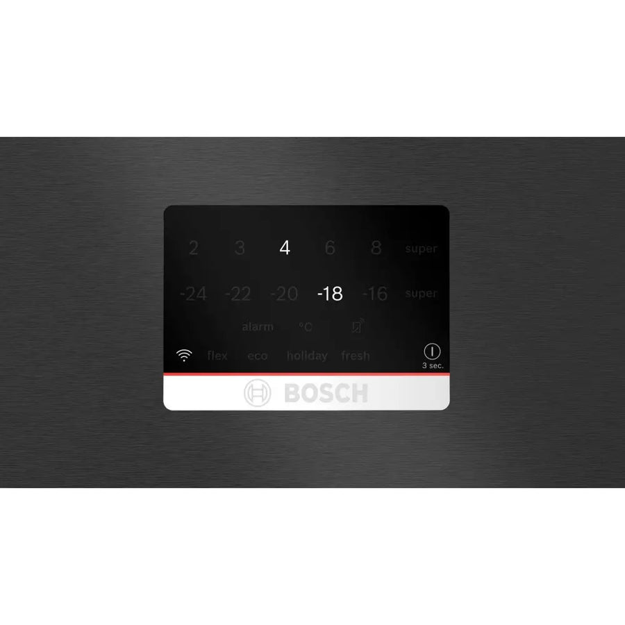 Bosch KGP86AXB0N Series 8 60/40 Total No Frost fridge freezer - Brushed Black Steel [Free 5-year parts & labour guarantee]