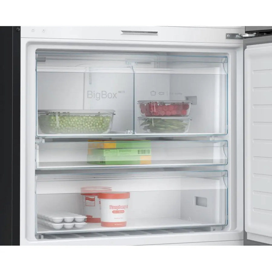 Bosch KGP86AXB0N Series 8 60/40 Total No Frost fridge freezer - Brushed Black Steel [Free 5-year parts & labour guarantee]