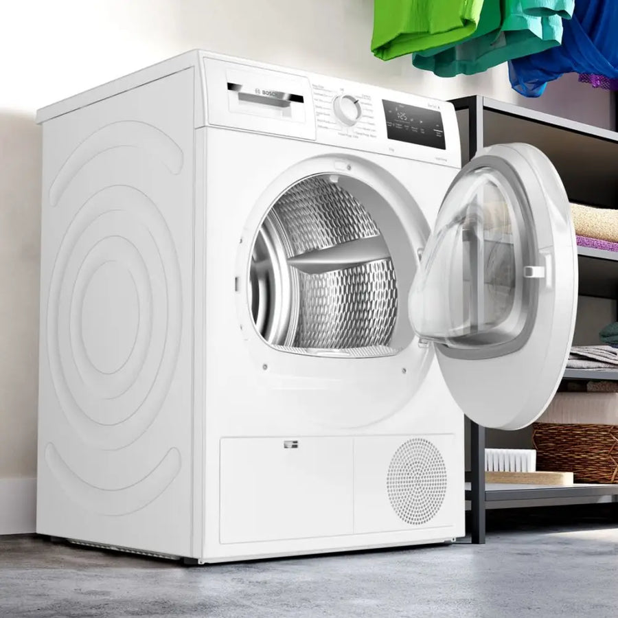 Bosch Series 4 WTH85225GB 8kg Heat Pump Tumble Dryer - White [Free 5-year parts & labour guarantee]