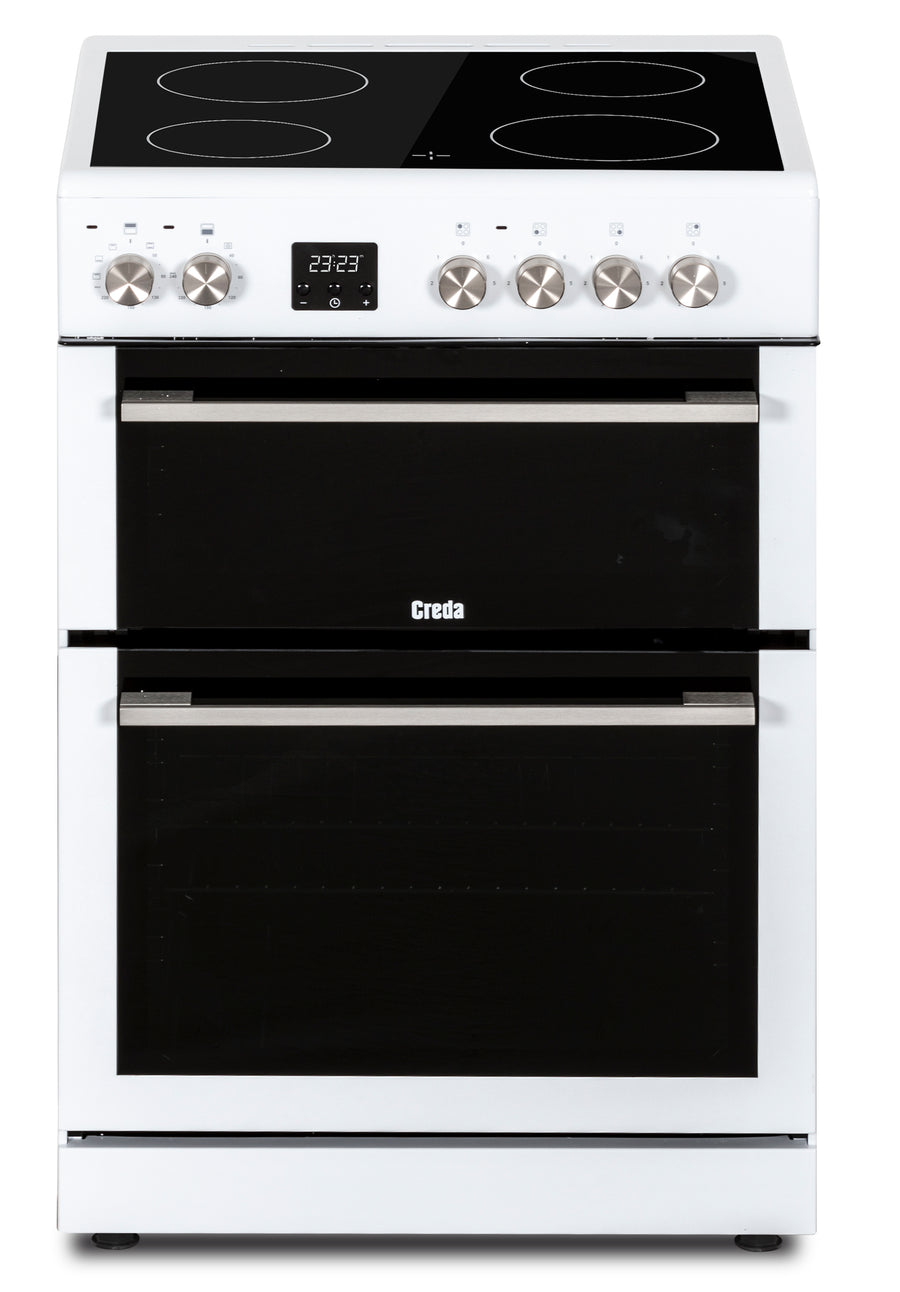 Creda C60CDOW 60cm Electric Ceramic Cooker - White
