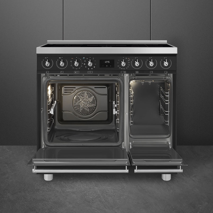 Smeg C92IPMB2 90cm Pyrolytic Induction Range Cooker - Black