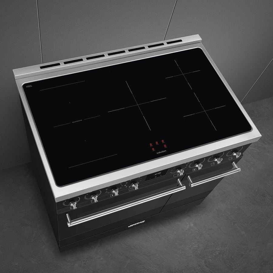 Smeg C92IPMB2 90cm Pyrolytic Induction Range Cooker - Black