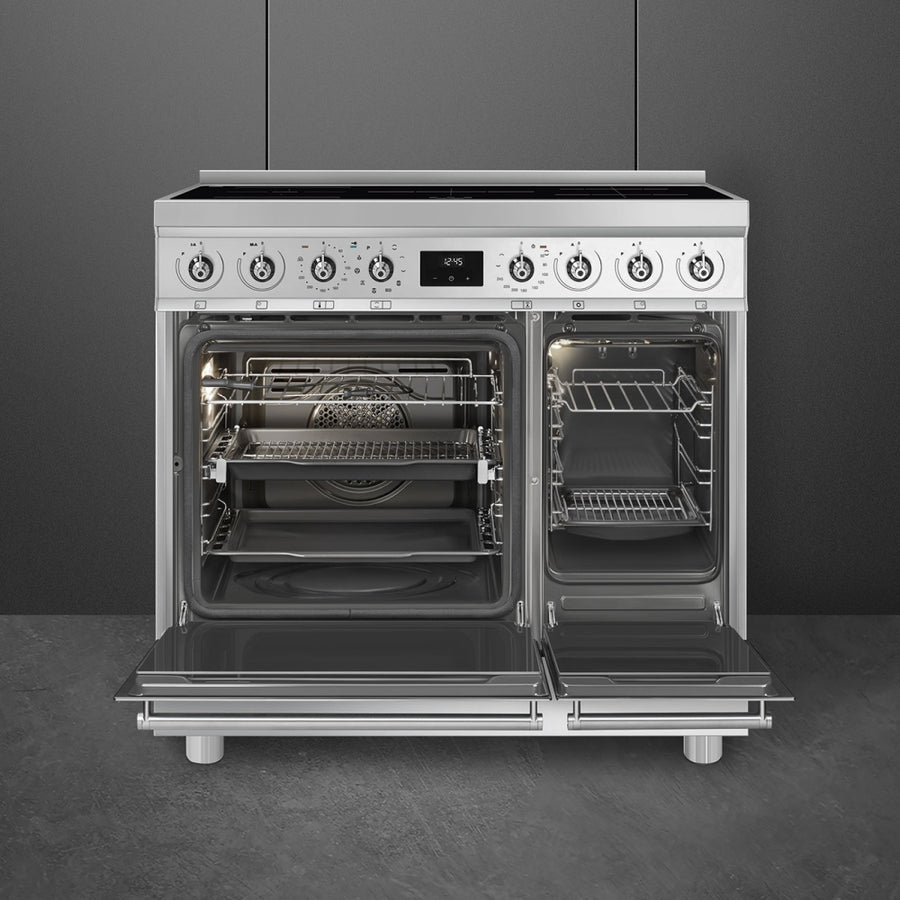 Smeg C92IPX2 90cm Pyrolytic Induction Range Cooker - Stainless Steel