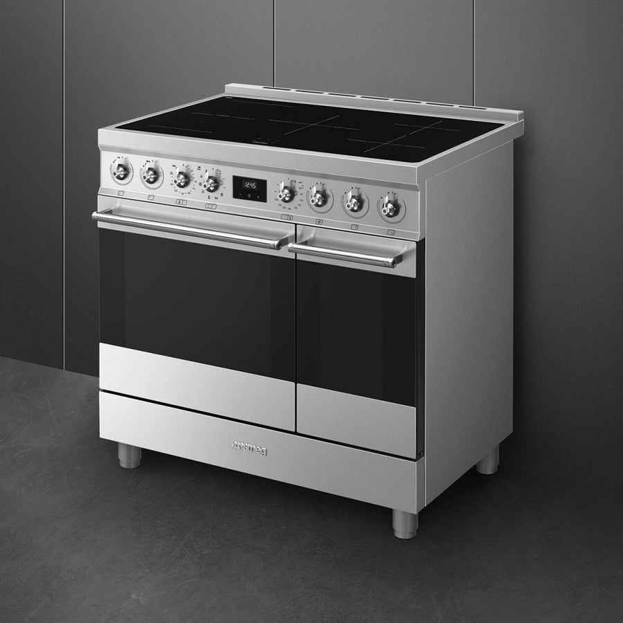 Smeg C92IPX2 90cm Pyrolytic Induction Range Cooker - Stainless Steel