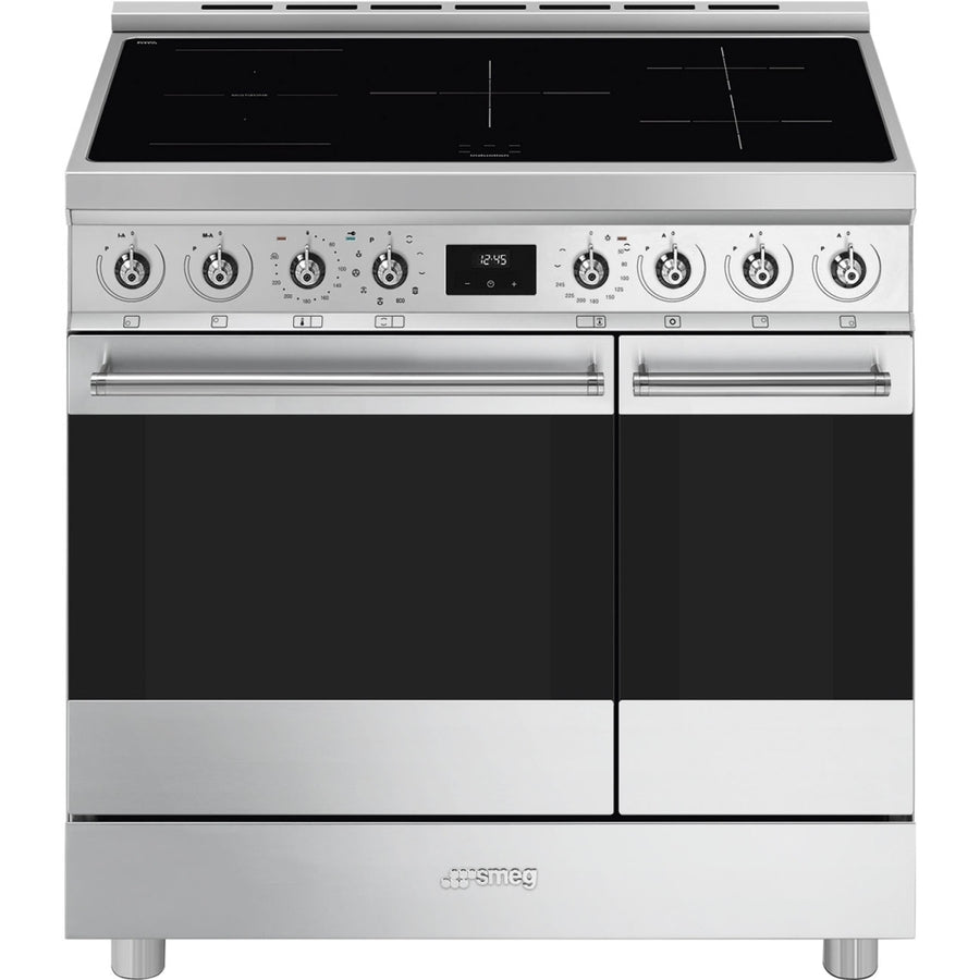Smeg C92IPX2 90cm Pyrolytic Induction Range Cooker - Stainless Steel