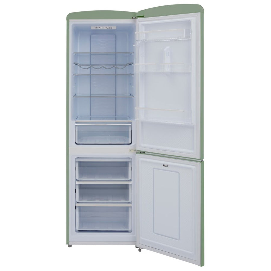 CDA Florence Meadow Green 60/40 Retro style frost free fridge freezer [last one]
