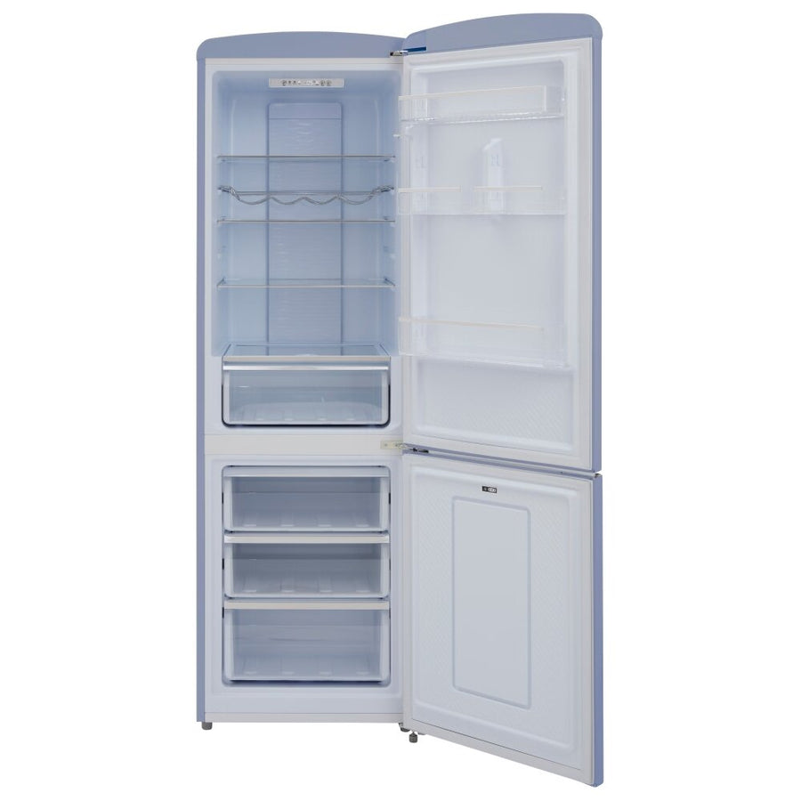 CDA Florence Sea Holly Blue 60/40 Retro style frost free fridge freezer