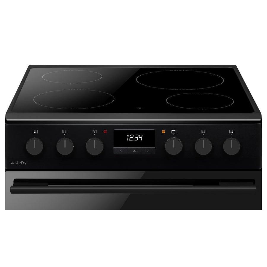 CDA CFC6100MB 60cm Electric Ceramic Cooker with AirFry - Black