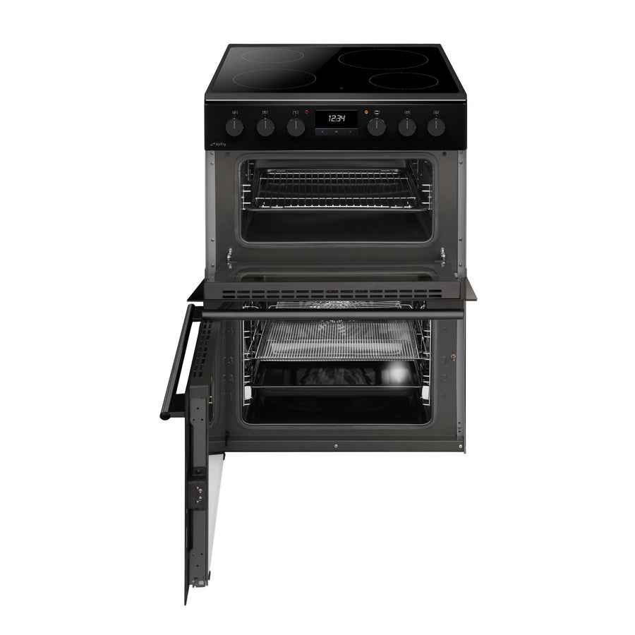CDA CFC6100MB 60cm Electric Ceramic Cooker with AirFry - Black