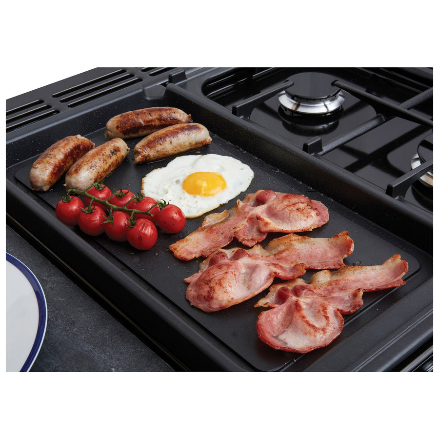 Rangemaster CLDLB110DFPMGR/CM1 14877 Classic Deluxe 110cm Dual Fuel Range Cooker - Mineral Green/Chrome