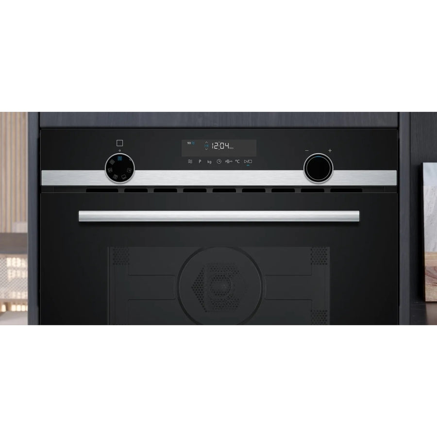 Siemens CM585AGS1B iQ500 Built-in combi microwave with Hot Air - Stainless steel