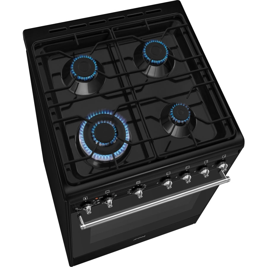 Smeg CX61GMBL 60cm Concert Dual Fuel Cooker - Black