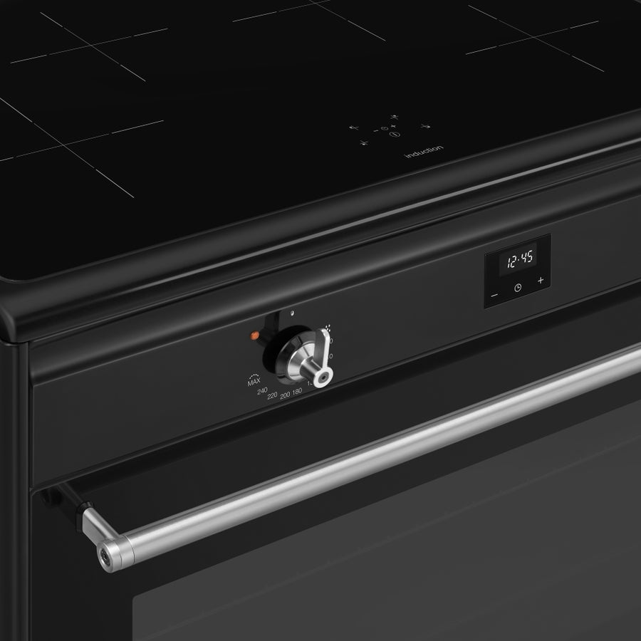 Smeg CX91IMBL 90cm Induction Range Cooker - Black