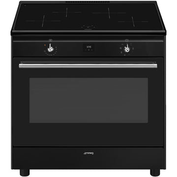 Smeg CX91IMBL 90cm Induction Range Cooker - Black