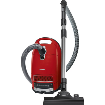 Miele complete c3 vacuum cleaner in red.