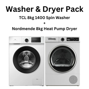 8kg Washer & 8kg Heat Pump Dryer Deal