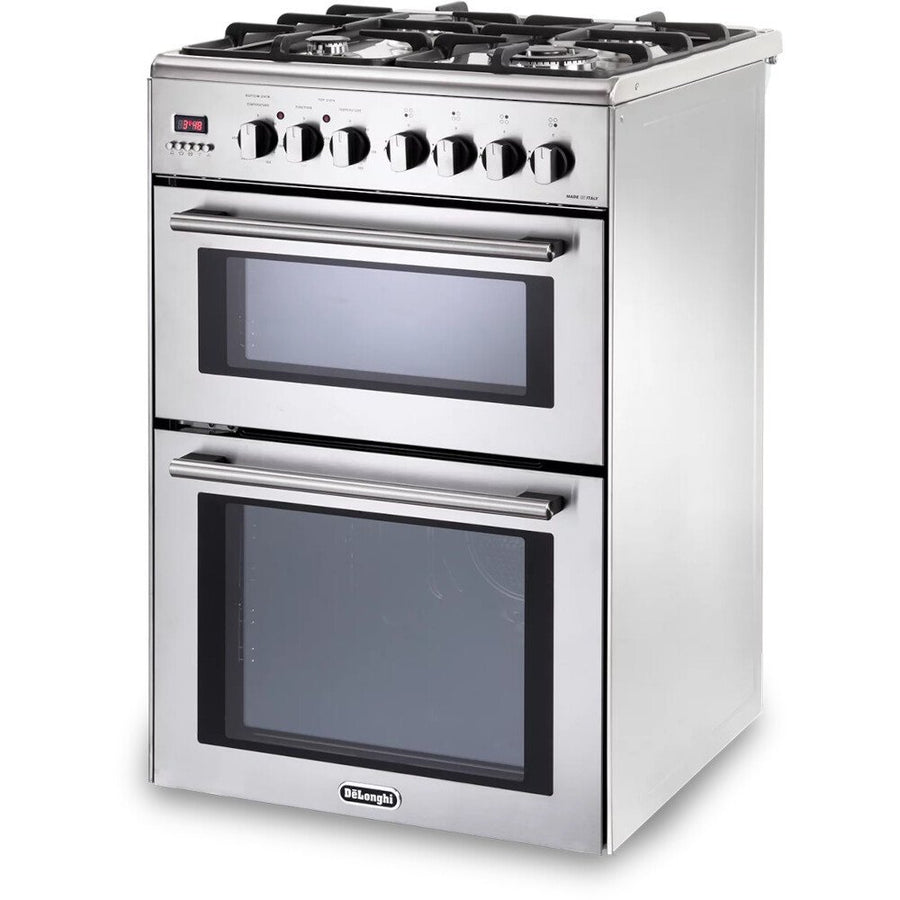 DDC606DF De'Longhi dual fuel cooker in stainless steel