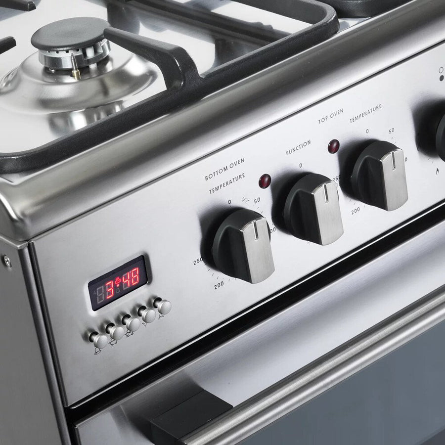 DDC606DF De'Longhi dual fuel cooker in stainless steel